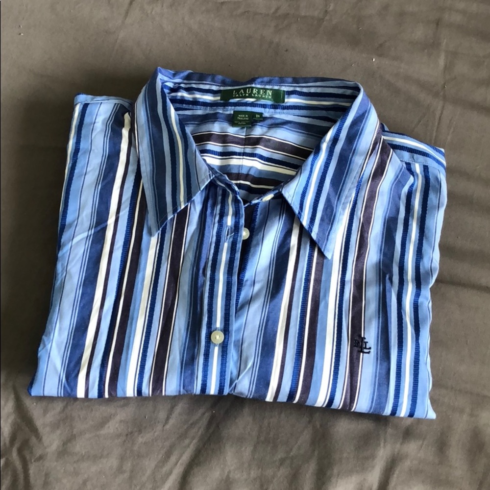 Blue Striped Button Down